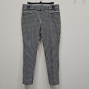 Banana Republic Black and White Houndstooth Dress Jumpsuit